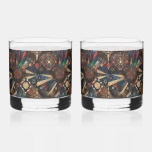 Eetherische cyaan "oude inheemse kronieken" Drin Whisky Glas