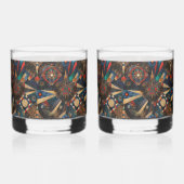 Eetherische cyaan "oude inheemse kronieken" Drin Whisky Glas (Achterkant)