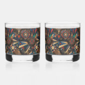 Eetherische cyaan "oude inheemse kronieken" Drin Whisky Glas (Links)