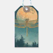 Eetherische Dragonfly Blauwgroen en Gouden Lunar G