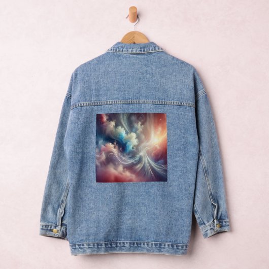 Eetherische Dreamscape - Abstracte kunst Denim Jacket (Hangar)