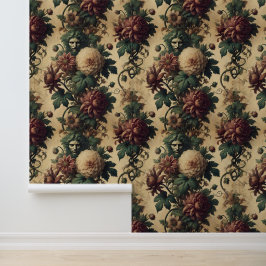 Eetherische dreiging - Gotisch botanisch ontwerp Behang