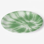 Eetherische echo's: zacht groen Stropdas-kleurstof Papieren Bordje (Gekanteld)