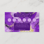 Eetherische elegantie: Paarse geode-geïnspireerd Informatiekaartje (Voorkant)