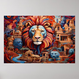 Eetherische essentie: Afrikaanse dromen motiveren Poster