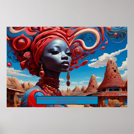 Eetherische essentie: Afrikaanse dromen motiveren Poster (Voorkant)