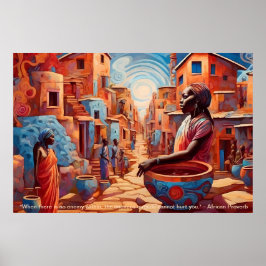 Eetherische essentie: Afrikaanse dromen motiveren Poster