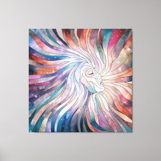 Eetherische essentie - mozaïekkunst canvas afdruk (Voorkant)