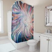 Eetherische essentie - mozaïekkunst douchegordijn (In situ)