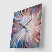 Eetherische essentie - mozaïekkunst vierkante klok (Hoek)