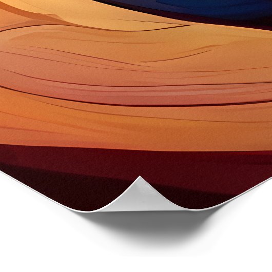 Eetherische essentie: portret van Afrikaanse drome Poster (Hoek)