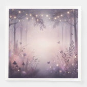 Eetherische Fairy Lights Forest Dinner servetten (Voorkant)