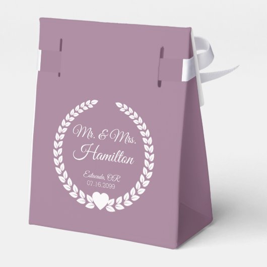 Eetherische Fairy Lights Forest Wedding Bedankdoosjes (Achterkant)