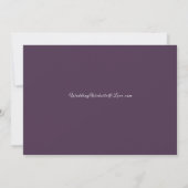 Eetherische Fairy Lights Forest Wedding Kaart (Achterkant)