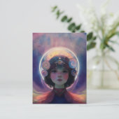 Eetherische fantasie Hemelse Kind Droomwachter Briefkaart (Staand voorkant)