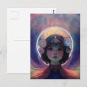 Eetherische fantasie Hemelse Kind Droomwachter Briefkaart (Voorkant / Achterkant)