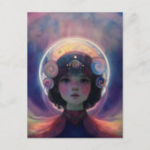 Eetherische fantasie Hemelse Kind Droomwachter Briefkaart (Voorkant)