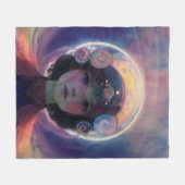 Eetherische fantasie Hemelse Kind Droomwachter Fleece Deken (Voorkant (Horizontaal))