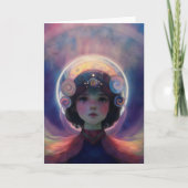 Eetherische fantasie Hemelse Kind Droomwachter Kaart (Voorkant)