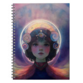 Eetherische fantasie Hemelse Kind Droomwachter Notitieboek (Voorkant)