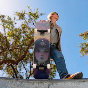 Eetherische fantasie Hemelse Kind Droomwachter Persoonlijk Skateboard
