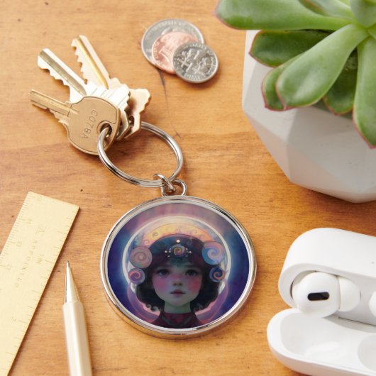 Eetherische fantasie Hemelse Kind Droomwachter Sleutelhanger (Bureau)