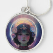 Eetherische fantasie Hemelse Kind Droomwachter Sleutelhanger (Voorkant)