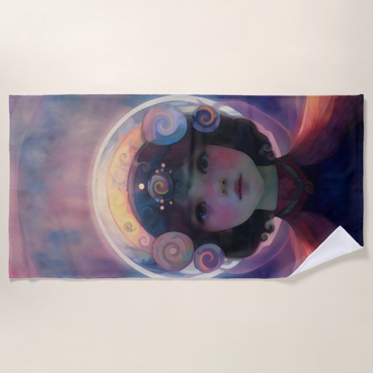 Eetherische fantasie Hemelse Kind Droomwachter Strandlaken (Voorkant)