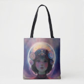 Eetherische fantasie Hemelse Kind Droomwachter Tote Bag (Voorkant)