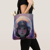 Eetherische fantasie Hemelse Kind Droomwachter Tote Bag (Dichtbij)