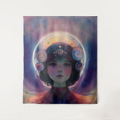 Eetherische fantasie Hemelse Kind Droomwachter Wandkleed (Voorkant)