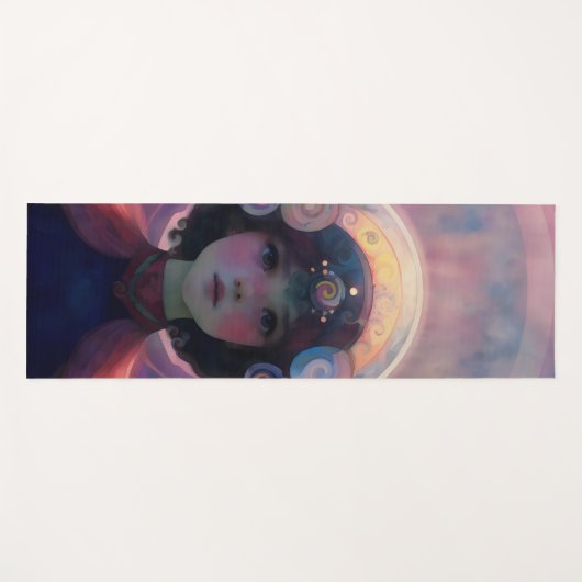 Eetherische fantasie Hemelse Kind Droomwachter Yogamat (Voorkant (horizontaal))