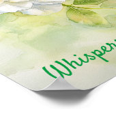 Eetherische Gardenia: een dans van licht en bloemb Poster (Hoek)