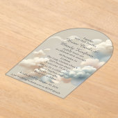 Eetherische gelukzaligheid Acryl Uitnodigingen (Laagn)