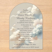 Eetherische gelukzaligheid Acryl Uitnodigingen (Voorkant)