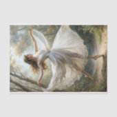 Eetherische genade: decoupage van het bosballet tissuepapier (Voorkant)