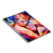 Eetherische Guardian Embrace - Fantasy Glas in loo Notitieboek (Rechterzijde)