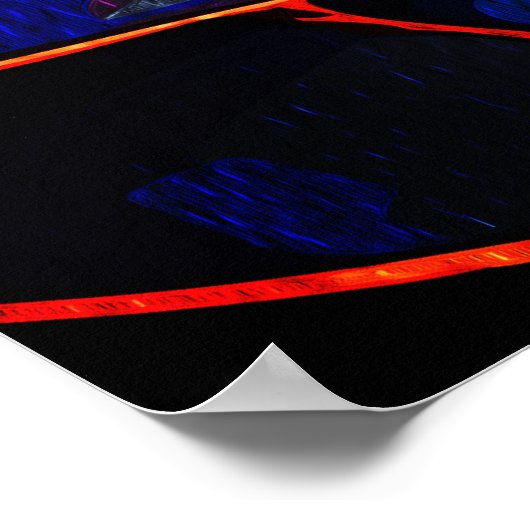 Eetherische Guardian Embrace - Fantasy Glas in loo Poster (Hoek)