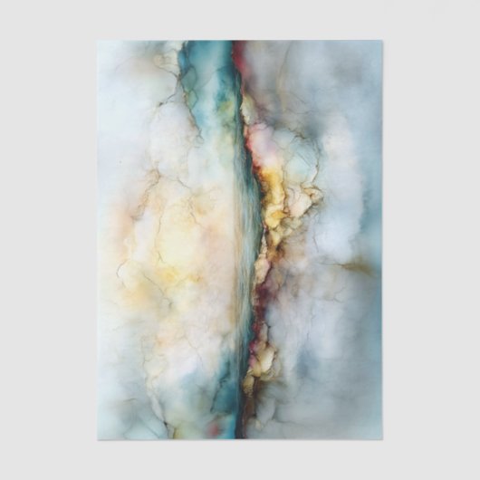 Eetherische horizon Abstract landschap EF6R Decoup Tissuepapier (Voorkant)