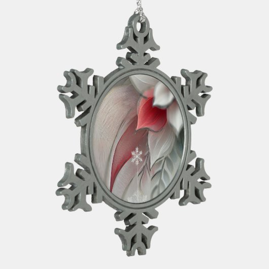 Eetherische Kerst Bloemen Sneeuwvlok Ornament (Links)