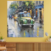 Eetherische Kolkata: moessonsymfonie Canvas Afdruk (Insitu (Woonkamer))