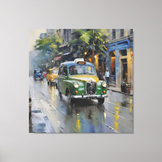 Eetherische Kolkata: moessonsymfonie Canvas Afdruk
