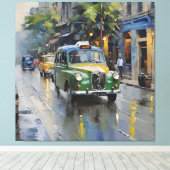 Eetherische Kolkata: moessonsymfonie Canvas Afdruk (Insitu (Houten vloer))