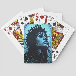 Eetherische koning: fusie van kunst en fantasie pokerkaarten
