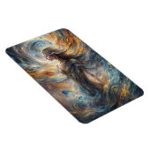 Eetherische kosmische godin Abstracte portretkunst Magneet (Rechterzijde)