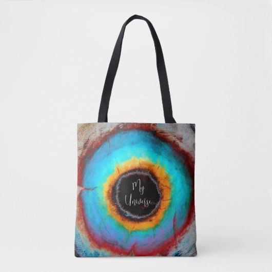 Eetherische Kosmische Oog Universum Levendige Abst Tote Bag (Voorkant)