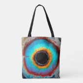 Eetherische Kosmische Oog Universum Levendige Abst Tote Bag (Achterkant)