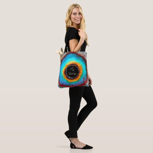 Eetherische Kosmische Oog Universum Levendige Abst Tote Bag (Op model)