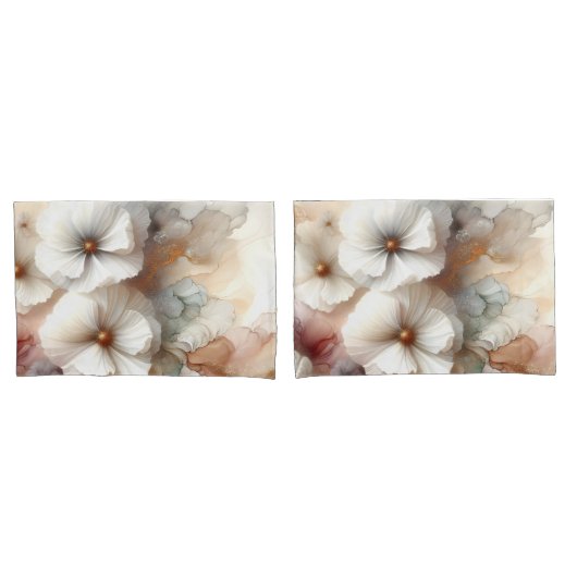 Eetherische Kosmos Bloemen Kussensloop (Voorkant-Set)