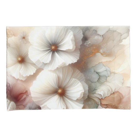 Eetherische Kosmos Bloemen Kussensloop (Voorkant-Rechts)